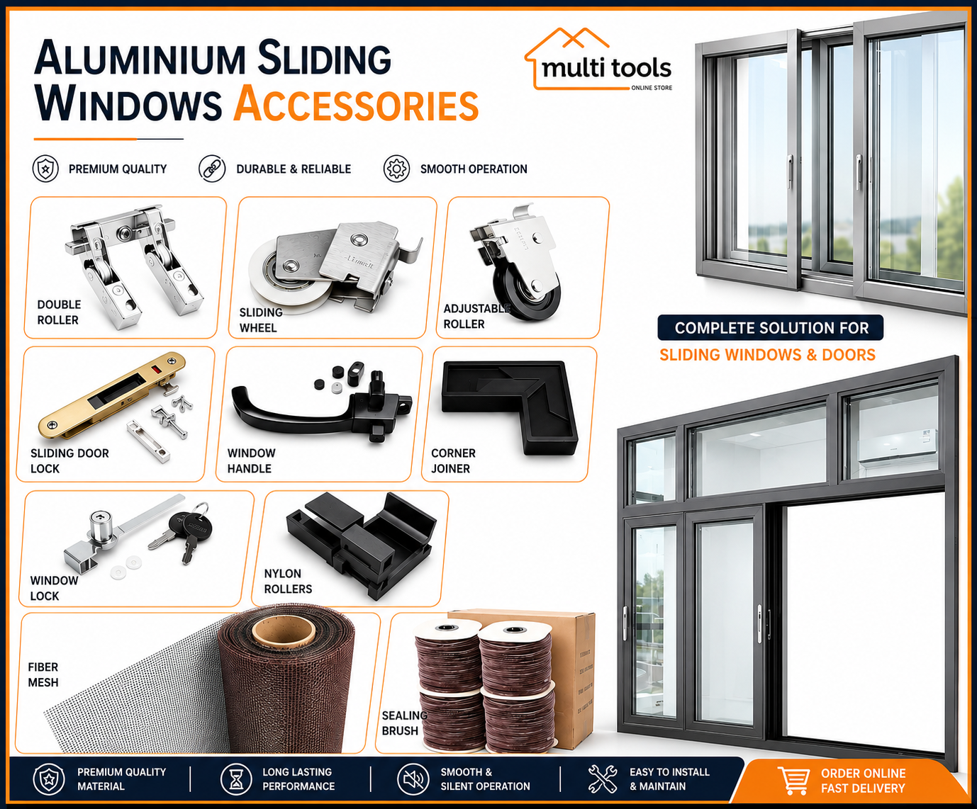 Aluminium Sliding Windows Accessories