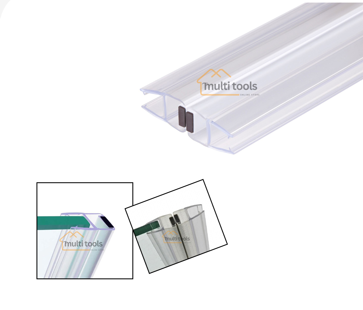 12Mm X 7Feet Magnetic Shower Door Seals