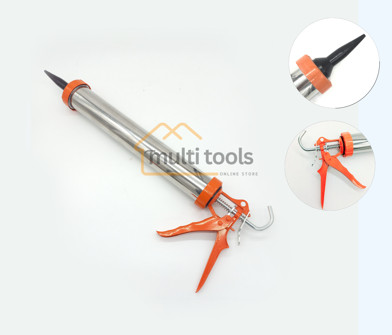 15" (Inch) Aluminium Barrel Caulking Gun With Heavy Duty Aluminum Handle