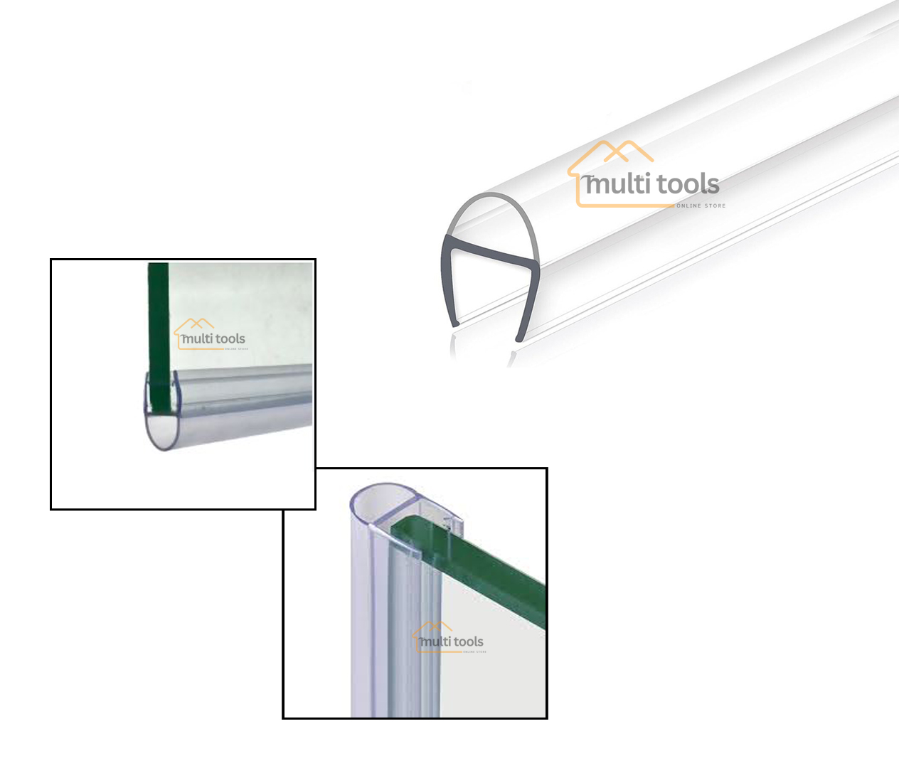 8Mm X 7Feet Shower Door Seal Strip U Type