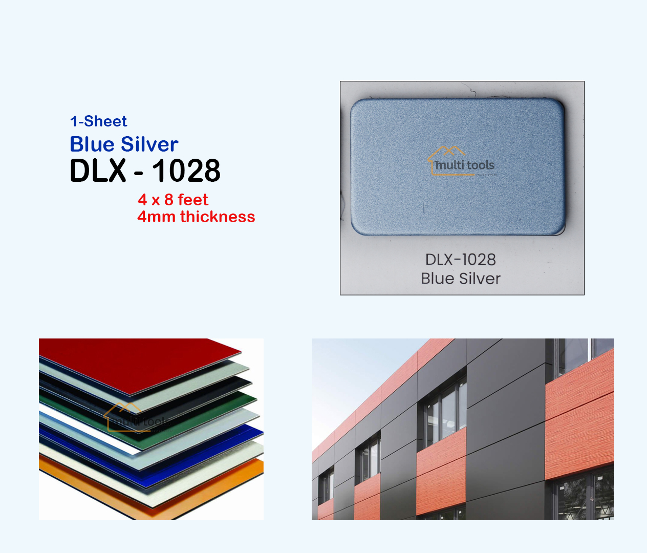 Blue Silver #1028 (4Mm) 