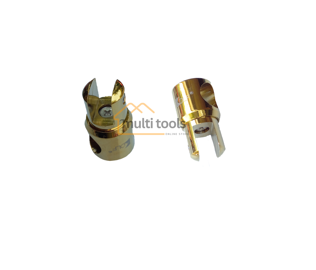 Golden Glass Shower Door Hinge Fittings (12Mm)