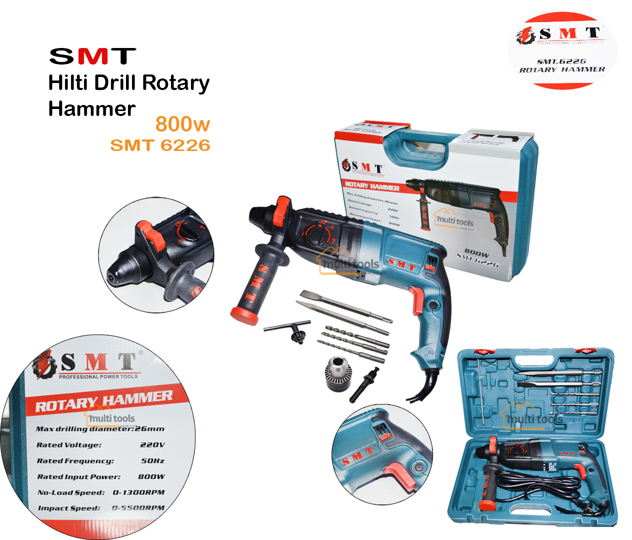 Hilti Drill Rotary Hammer (800W)