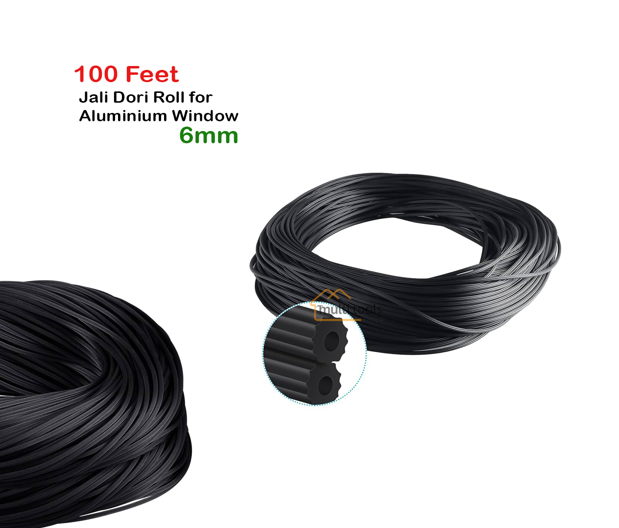 Jali Dori Roll 6Mm For Aluminium Window 100 Feet Roll