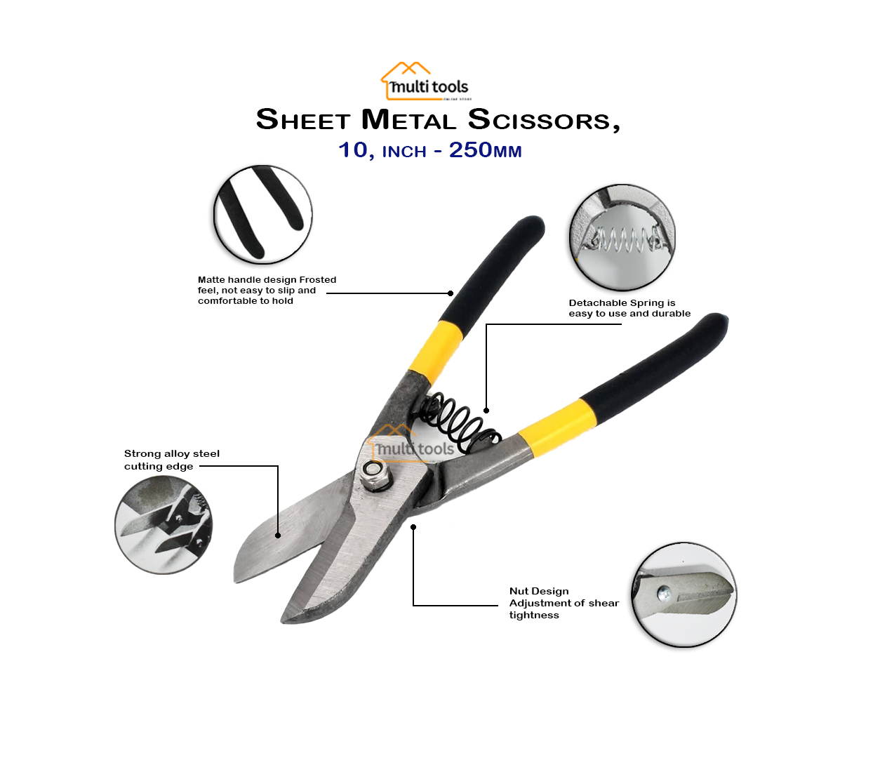 Sheet Metal Scissors 10 Inch 250Mm