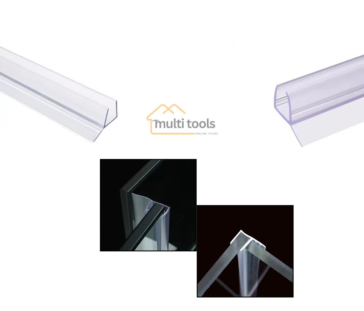 Shower Door Seal Strip F Type (8Mm X 7Feet)