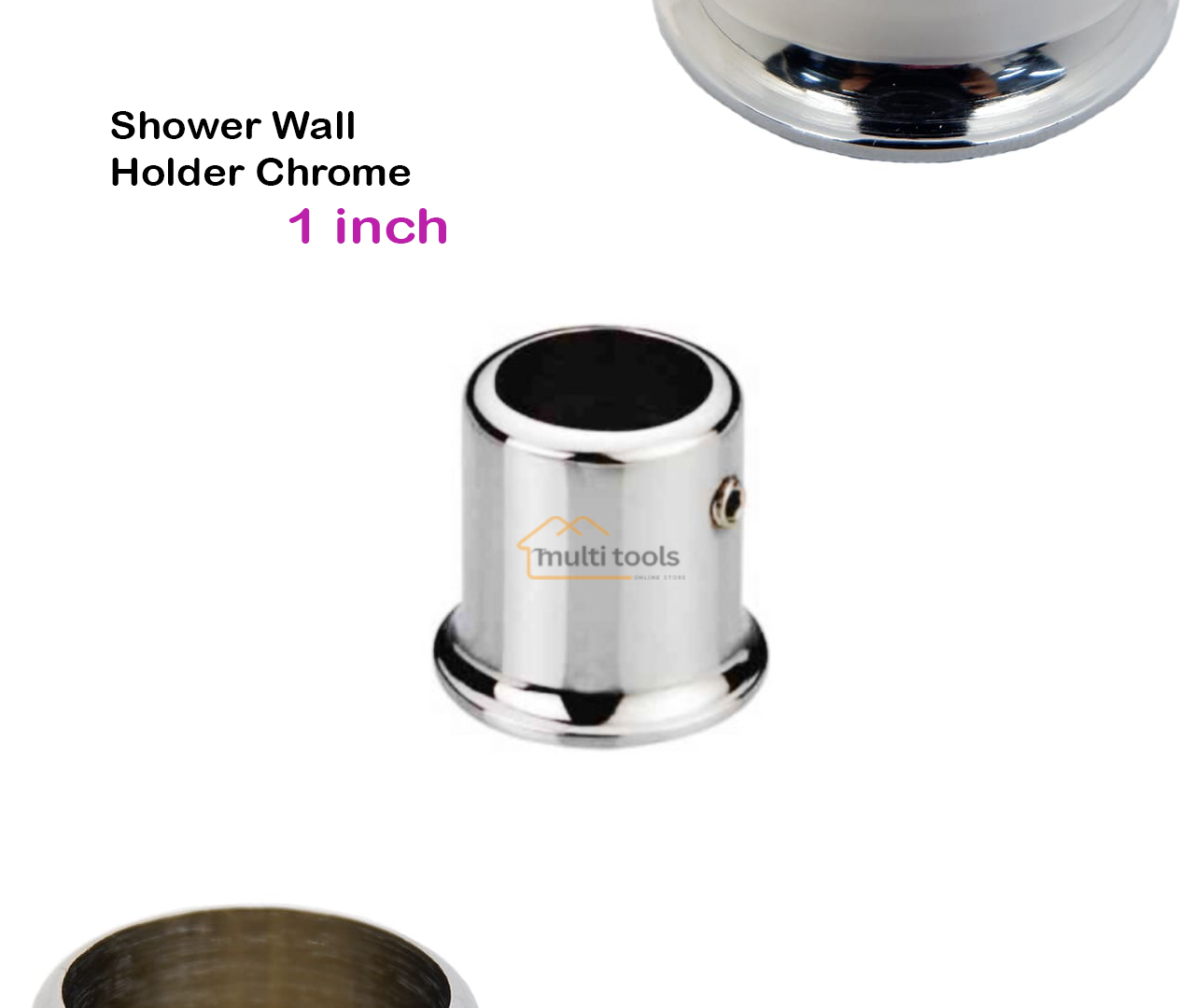 Shower Wall Holder Chrome (1 Inch)