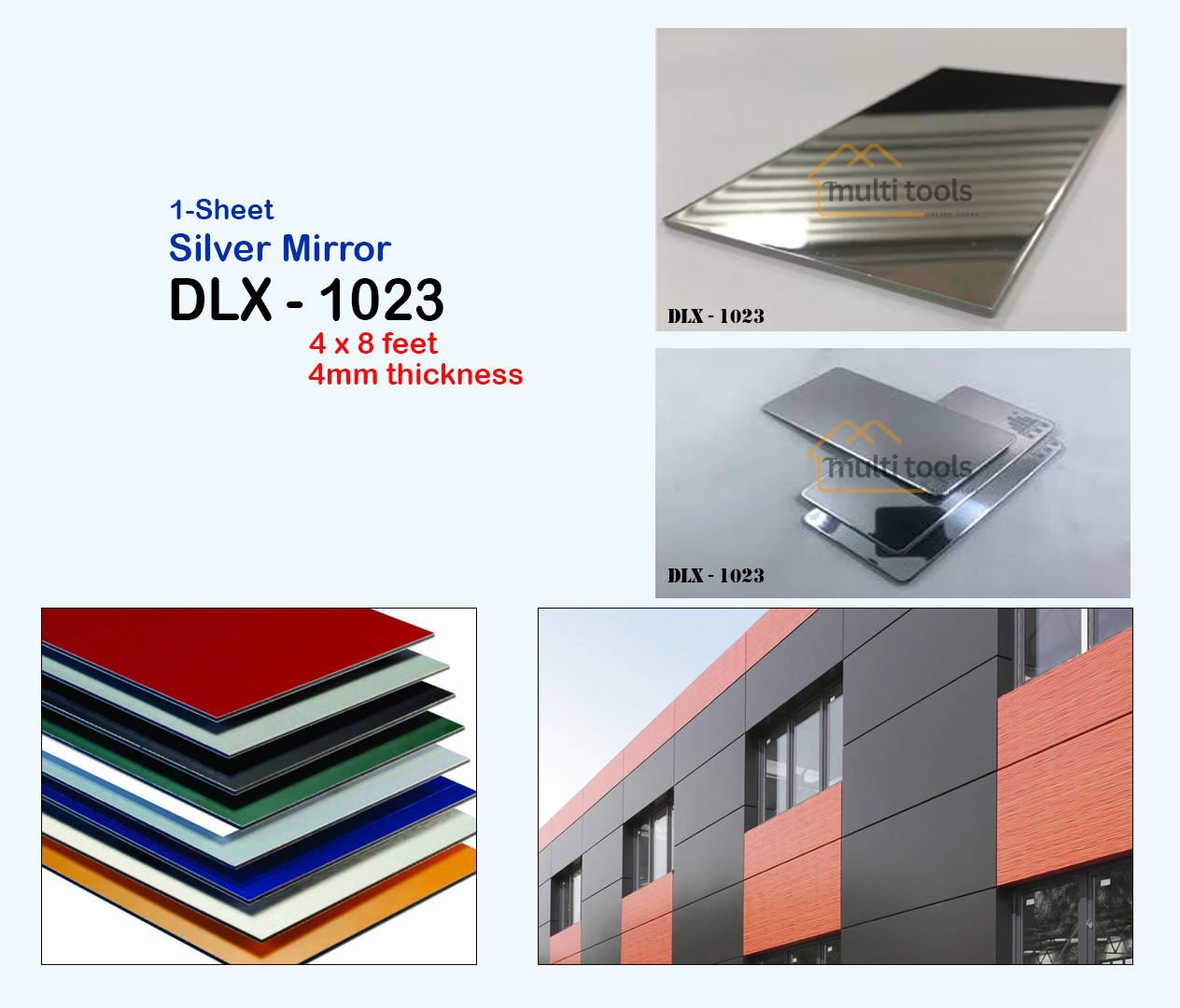 Silver Mirror #1023 (4Mm) 