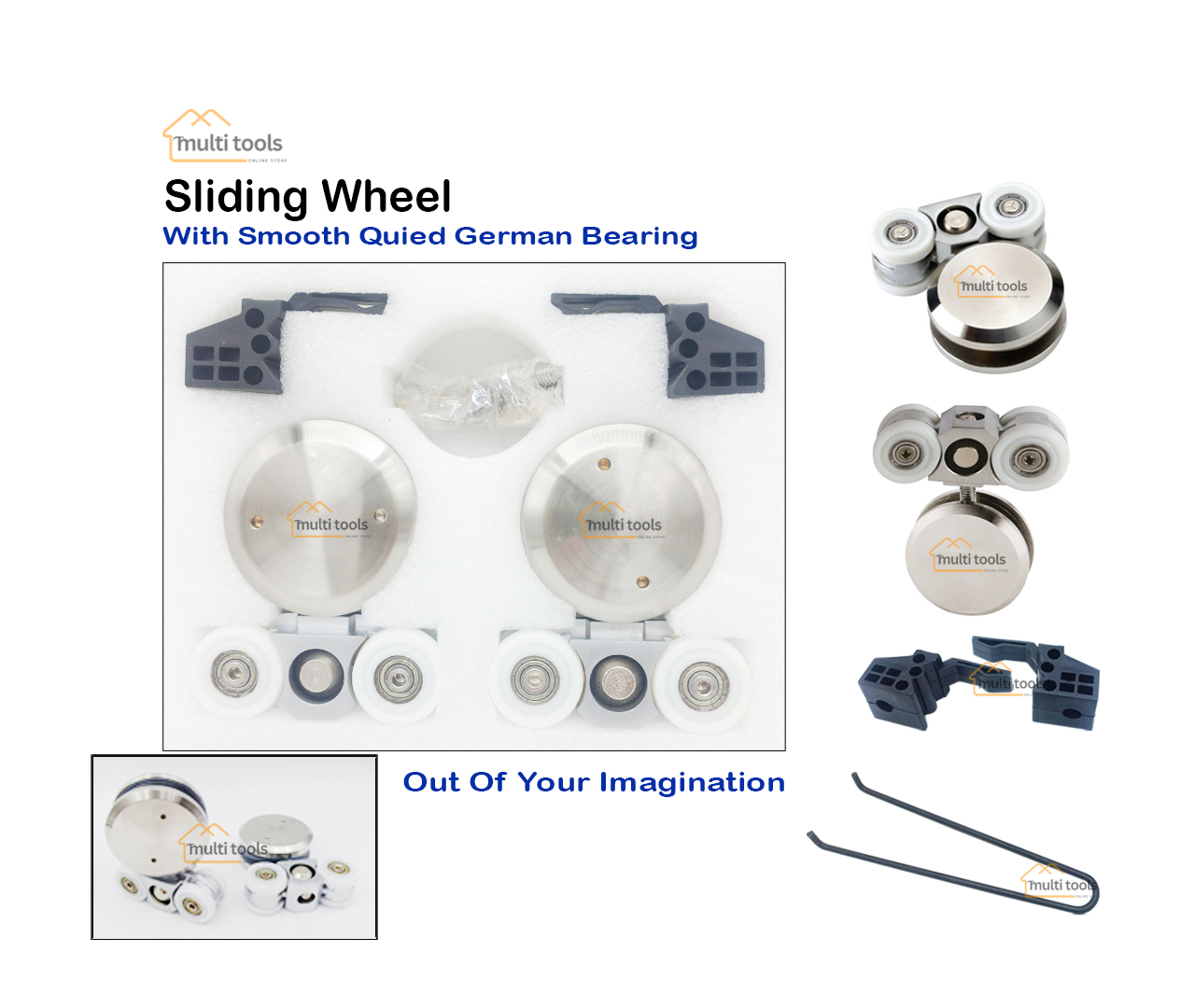 Sliding Wheel Satinless Steel